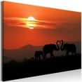 thumbnail image 1 of Tiptophomedecor Stretched Canvas Landscape Art - Elephants In Love Wide - Stretched & Framed Ready To Hang Art, 1 of 3