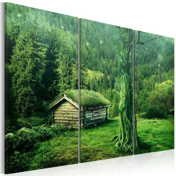 Tiptophomedecor Stretched Canvas Landscape Art - Forest Ecosystem - Stretched & Framed Ready To Hang Art