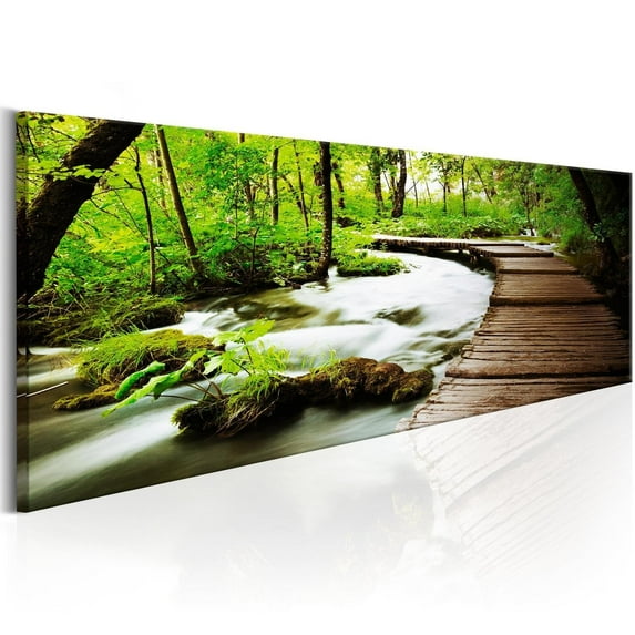Tiptophomedecor Stretched Canvas Landscape Art - Forest Song - Stretched & Framed Ready To Hang Art