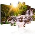 thumbnail image 1 of Tiptophomedecor Stretched Canvas Landscape Art - Forest Waterfall - Stretched & Framed Ready To Hang Art, 1 of 4