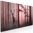 thumbnail image 1 of Tiptophomedecor Stretched Canvas Landscape Art - Morning Narrow Pink - Stretched & Framed Ready To Hang Art, 1 of 3