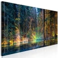 thumbnail image 1 of Tiptophomedecor Stretched Canvas Landscape Art - Pond In The Forest Narrow - Stretched & Framed Ready To Hang Art, 1 of 3