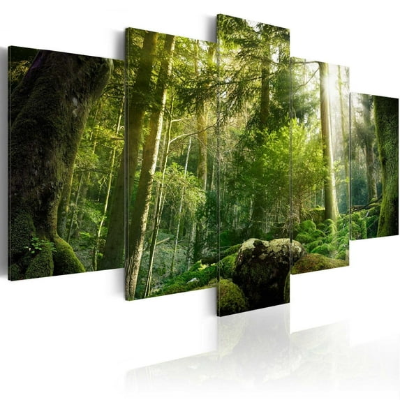 Tiptophomedecor Stretched Canvas Landscape Art - The Beauty Of The Forest - Stretched & Framed Ready To Hang Art