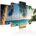 thumbnail image 1 of Tiptophomedecor Stretched Canvas Landscape Art - Under Palm Trees - Stretched & Framed Ready To Hang Art, 1 of 4