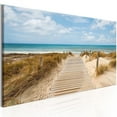 thumbnail image 1 of Tiptophomedecor Stretched Canvas Landscape Art - Windy Beach - Stretched & Framed Ready To Hang Art, 1 of 3