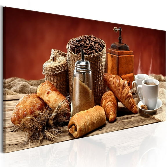 Tiptophomedecor Stretched Canvas Still Life Art - Morning Delight - Stretched & Framed Ready To Hang Art