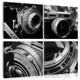 thumbnail image 1 of Tiptophomedecor Stretched Canvas Still Life Art - Vintage Cameras - Stretched & Framed Ready To Hang Art, 1 of 3