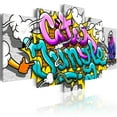 thumbnail image 1 of Tiptophomedecor Stretched Canvas Street Art - Graffiti: City Jungle - Stretched & Framed Ready To Hang Art, 1 of 4