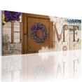 thumbnail image 1 of Tiptophomedecor Stretched Canvas Vintage Art - Heather Wreath - Stretched & Framed Ready To Hang Art, 1 of 3