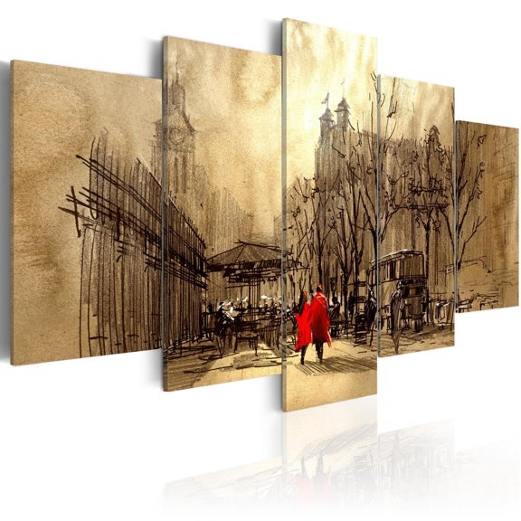 Tiptophomedecor Stretched Canvas Vintage Art - Time Travels - Stretched & Framed Ready To Hang Art