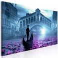 thumbnail image 1 of Tiptophomedecor Stretched Canvas Wall Art  - Magic Venice Narrow Blue - Stretched & Framed Ready To Hang Art, 1 of 3