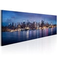 thumbnail image 1 of Tiptophomedecor Stretched Canvas Wall Art  - New York Nights - Stretched & Framed Ready To Hang Art, 1 of 3