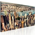 thumbnail image 1 of Tiptophomedecor Stretched Canvas Wall Art  - Panorama Of New York - Stretched & Framed Ready To Hang Art, 1 of 3