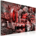 thumbnail image 1 of Tiptophomedecor Stretched Canvas Wall Art  - Red London - Stretched & Framed Ready To Hang Art, 1 of 3