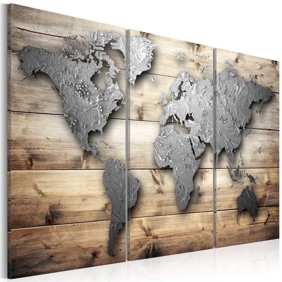 Tiptophomedecor Stretched Canvas World Map Art - Doors To The World - Stretched & Framed Ready To Hang Art