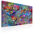 thumbnail image 1 of Tiptophomedecor Stretched Canvas World Map Art - Map: Jackson Pollock Inspiration - Stretched & Framed Ready To Hang Art, 1 of 3