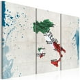 thumbnail image 1 of Tiptophomedecor Stretched Canvas World Map Art - Map Of Italy 3 Piece - Stretched & Framed Ready To Hang Art, 1 of 3