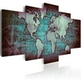 thumbnail image 1 of Tiptophomedecor Stretched Canvas World Map Art - Sapphire Map - Stretched & Framed Ready To Hang Art, 1 of 4