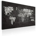 thumbnail image 1 of Tiptophomedecor Stretched Canvas World Map Art - World Map: Spanish Geography (Es) - Stretched & Framed Ready To Hang Art, 1 of 3