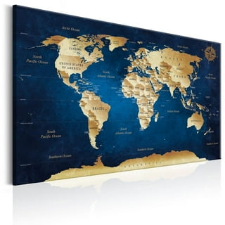 Blue World Map