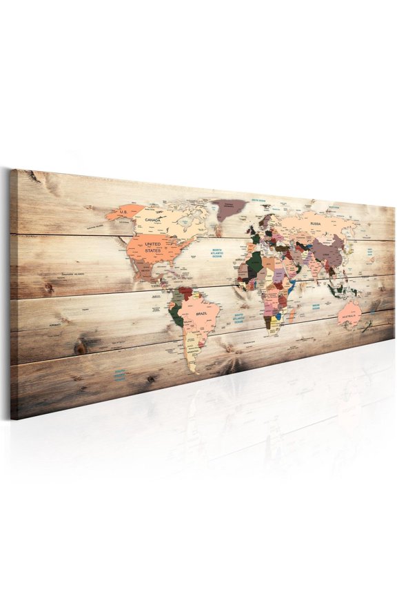 Stretched Canvas World Map Art - World Maps: Map Of Dreams - Stretched & Framed Ready To Hang Art