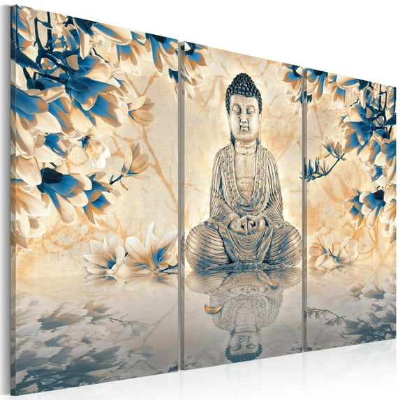 Tiptophomedecor Stretched Canvas Zen Art - Buddhist Ritual - Stretched & Framed Ready To Hang Art