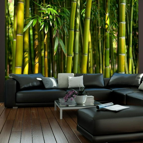 Tiptophomedecor Zen Wallpaper Wall Mural - Asian Bamboo Forest