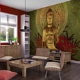 thumbnail image 1 of Tiptophomedecor Zen Wallpaper Wall Mural - Golden Buddha, 1 of 3