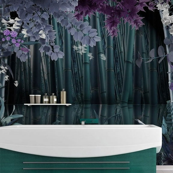 Tiptophomedecor Zen Wallpaper Wall Mural - Mysterious Night