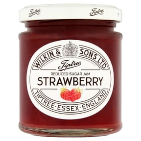 Tiptree Strawberry Reduced Sugar Jam 200g, British Import (Pack of 2)