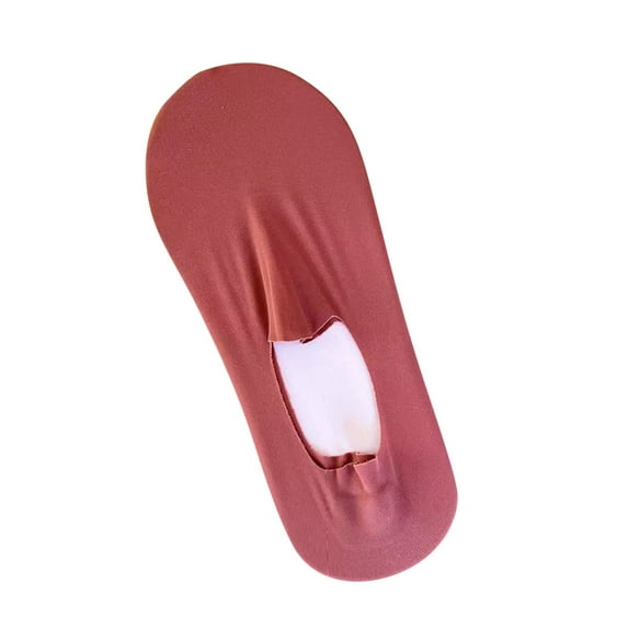 Tiqkatyck Ankle Socks Clearance, 1 Pairs Women's Solid Ice Silk Socks Breathable Invisible Socks Non Slip Socks Compression Socks for Women Crew Socks for Women No Show Socks Womens Red One Size