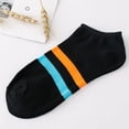 thumbnail image 1 of Tiqkatyck Ankle Socks Clearance, 1Pair Unisex Comfortable Stripe Cotton Sock Slippers Short Ankle Socks Compression Socks for Women Crew Socks for Women No Show Socks Womens Multicolor One Size, 1 of 2