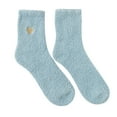 thumbnail image 1 of Tiqkatyck Ankle Socks Clearance, 2 Pairs of Women Casual Animal Print Cotton Socks Tube Cozy Socks Compression Socks for Women Crew Socks for Women No Show Socks Womens Light Blue One Size, 1 of 5