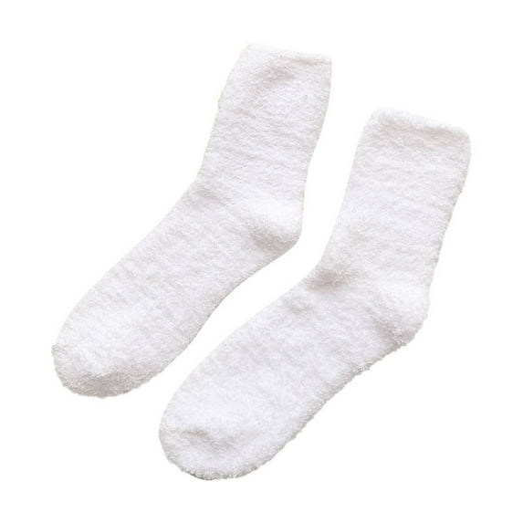 Tiqkatyck Ankle Socks Clearance, Mens Wool Socks Thermal Hiking Winter Boot Warm Thick Cozy Comfy Work Socks for Men Compression Socks for Women Crew Socks for Women White One Size