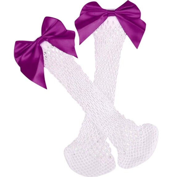 Tiqkatyck Ankle Socks Clearance, Women Ruffle Fishnet Ankle High Socks Mesh Lace Fish Net Short Socks Compression Socks for Women Crew Socks for Women No Show Socks Womens Purple One Size