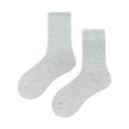 thumbnail image 1 of Tiqkatyck Ankle Socks Clearance, Women's Solid Color Medium Tube Socks Lightweight and Thin Spring and Summer Candy Color Multi Color All Season Soft Socks Crew Socks for Women Grey One Size, 1 of 1