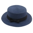 thumbnail image 1 of Tiqkatyck Baseball Cap Clearance, Ladies Women's Summer Solid Hat Top Sun Visor Sun Straw Beach Hat Trucker Hats Women, Hats for Men Navy One size, 1 of 2