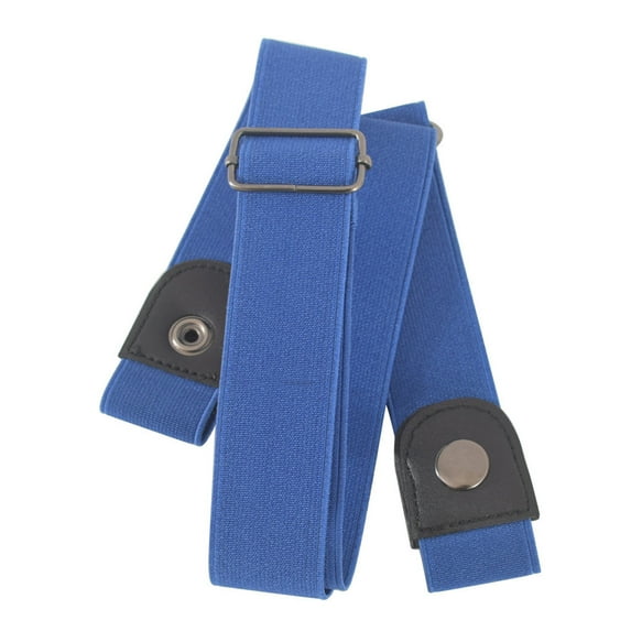 Tiqkatyck Belt Buckle Sales Today Clearance Buckle-Free Elastic Women Men Invisible Belt for Jeans No Bulge Hassle Belts for Women Blue