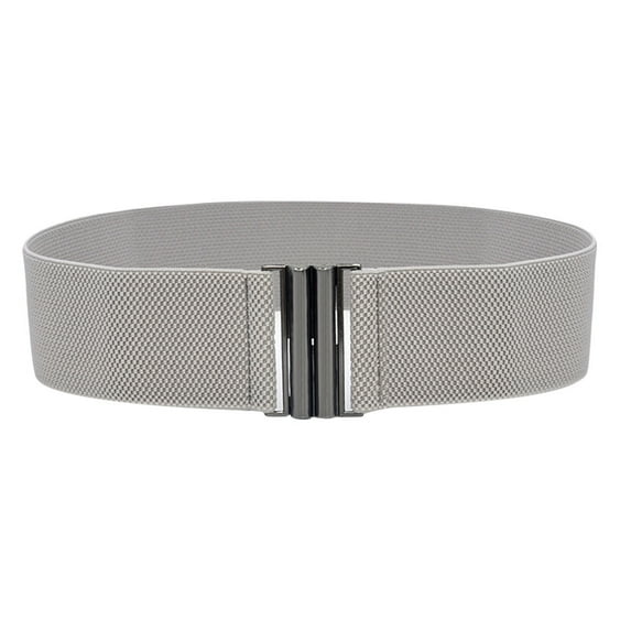 Tiqkatyck Belt Buckle Sales Today Clearance Buckle Stretch Dress Belt Lady Elastic Waist Wide Belts Women Wide Fashion Belts for Women Grey