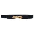 thumbnail image 1 of Tiqkatyck Belt Buckle Sales Today Clearance Ladies Slim Fashion Waist Belt Dress Access Thin Shiny Skinny Leather Women Belts for Women Black, 1 of 1