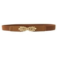 thumbnail image 1 of Tiqkatyck Belt Buckle Sales Today Clearance Ladies Slim Fashion Waist Belt Dress Access Thin Shiny Skinny Leather Women Belts for Women Khaki, 1 of 1