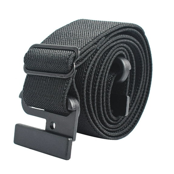Tiqkatyck Belt Buckle Sales Today Clearance Non Slip Backing Flat Buckle Stretch No Belt Adjustable Show Belts for Women Black