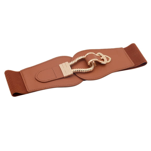 Tiqkatyck Belt Buckle Sales Today Clearance Women Corset Belt Wide Leather Waist Belt for Daily Punk Dresses Chest Elastic Waistband Belts for Women Brown