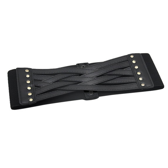 Tiqkatyck Belt Buckle Sales Today Clearance Women Corset Belt Wide Leather Waist Belt for Daily Punk Dresses Chest Elastic Waistband Belts for Women Black