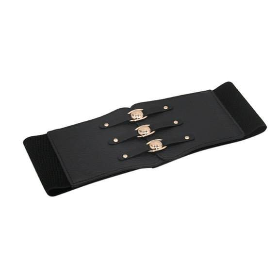 Tiqkatyck Belt Buckle Sales Today Clearance Women Corset Belt Wide Leather Waist Belt for Daily Punk Dresses Chest Elastic Waistband Belts for Women Black