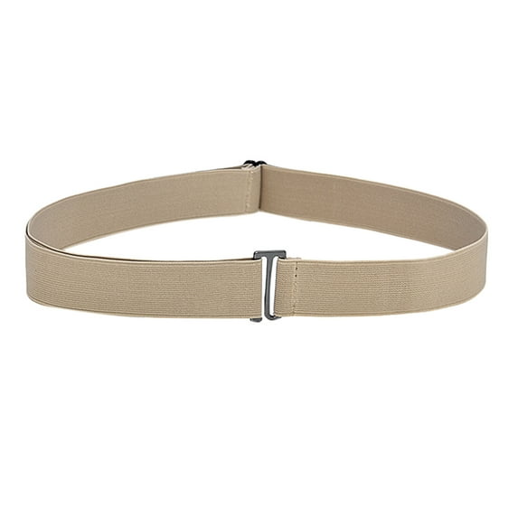 Tiqkatyck Belt Buckle Sales Today Clearance Women Invisible Belt Elastic Stretch Waist Belt with Flat Buckle Belts for Women Khaki