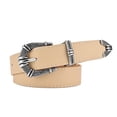 thumbnail image 1 of Tiqkatyck Belt Buckle Sales Today Clearance Women's Retro Needle Buckle Belt Everything Stylish Belts for Women Khaki, 1 of 2