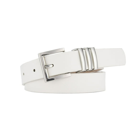 Tiqkatyck Belt Buckle Sales Today Clearance Women's Thin Waist Belt Senior Sense Fashion All Jeans Dress Belts for Women White