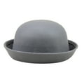 thumbnail image 1 of Tiqkatyck Bucket Hat Clearance, Elegant Adults Solid Hat Roll Up Brim Panama Bowler Hat Bucket Hat Mens Womens Classic Wool Round Bowler Hats Cap Trucker Hats Women, Hats for Men Grey One size, 1 of 3