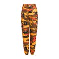 thumbnail image 1 of Tiqkatyck Cargo Pants Women Ladies Casual Leggings Camouflage Workwear Denim Casual Pants Baggy Pants Cargo Pants Orange XL, 1 of 6